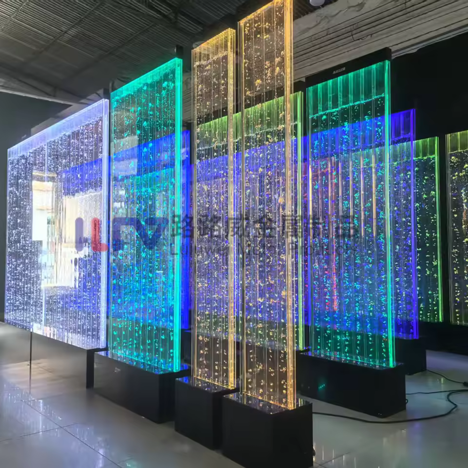 Parete a bolle LED programmabile in acrilico da 2 m — dettaglio 3