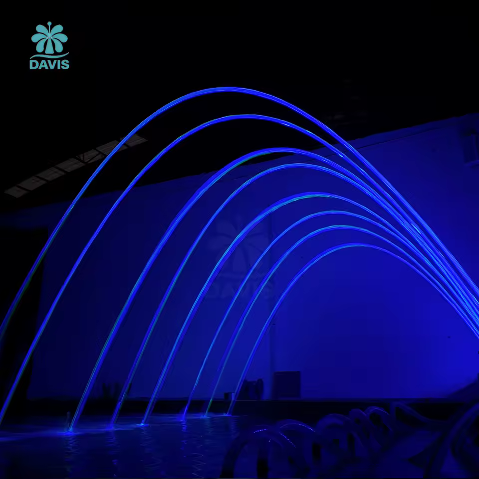 Fontana musicale a getto laminare in acciaio inox — dettaglio 2
