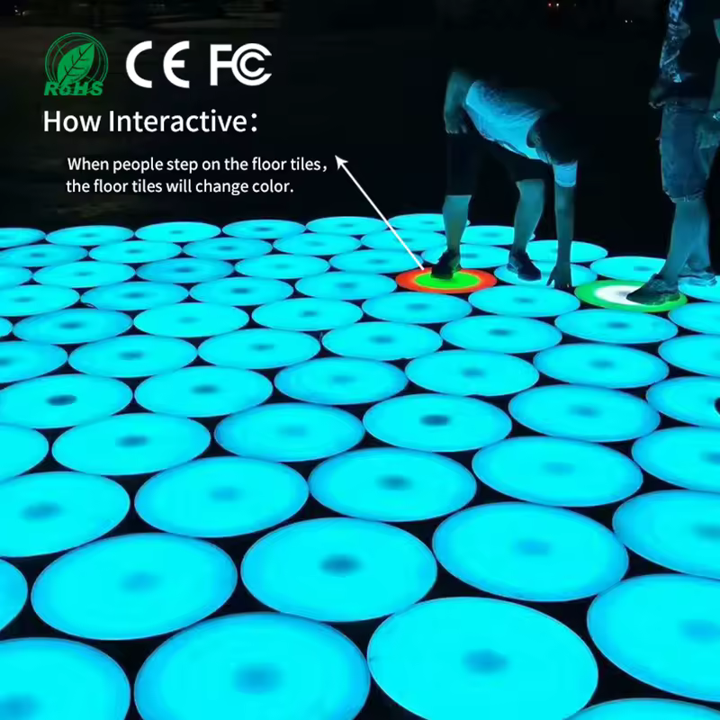 Piastrelle LED interattive Rainbow Run DMX512 — dettaglio 2