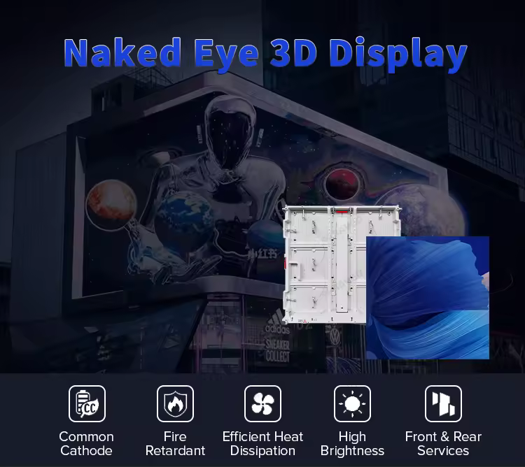 Schermo LED outdoor ad alta luminosità per colonne — dettaglio 3