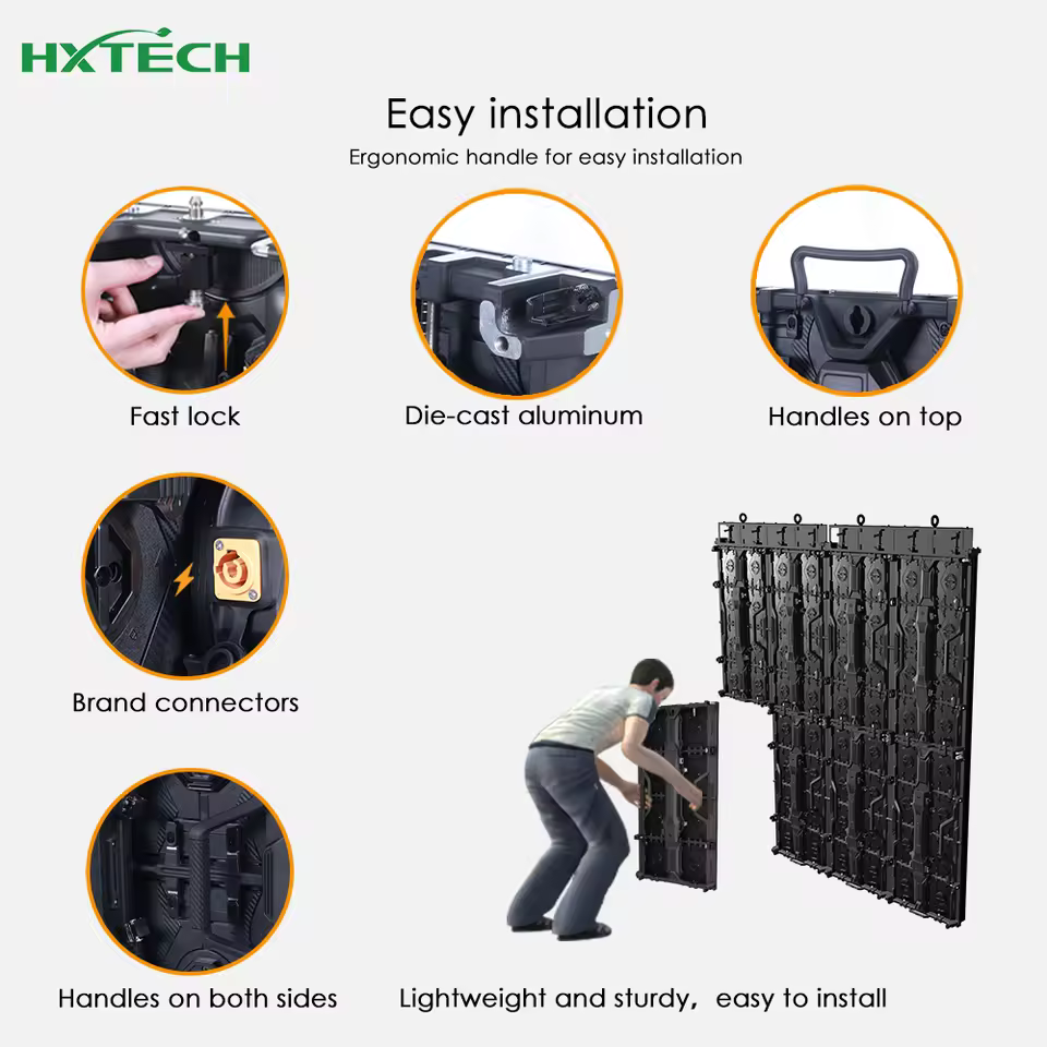 Videowall LED outdoor P3.91 impermeabile — dettaglio 3