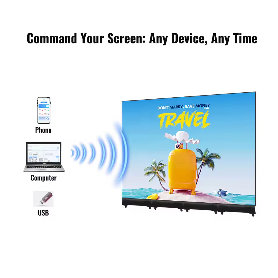 Display olografico LED pieghevole Full HD — dettaglio 3