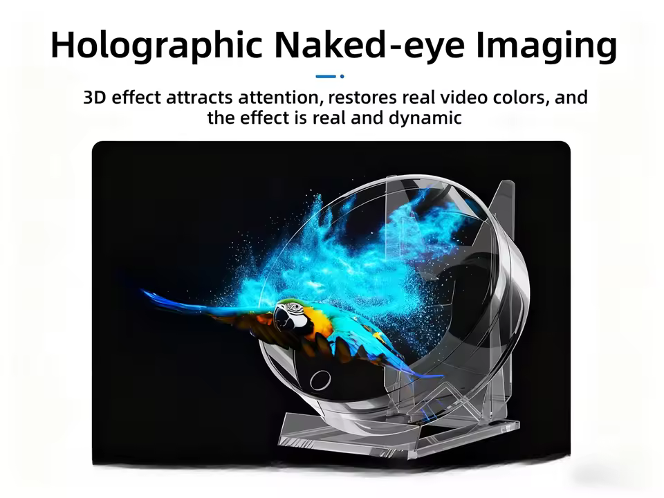 Ventilatore olografico LED P1.6 per display 3D — dettaglio 2