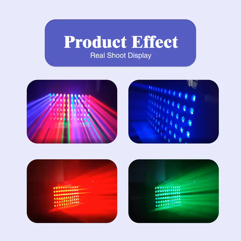 Faro matrice LED RGBW 36 × 8 DMX512 — dettaglio 2
