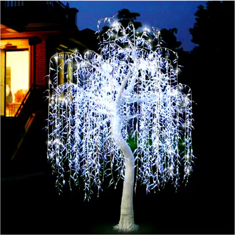 Albero di salice luminoso LED per eventi e matrimoni — dettaglio 2