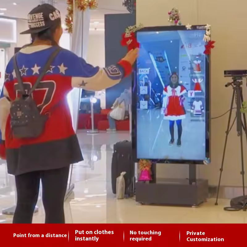 Specchio virtual fitting AR 43/55″ con rilevamento gesti — dettaglio 2