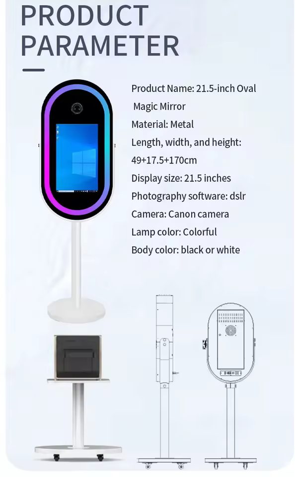 Cornice Magic Mirror Photobooth portatile — dettaglio 3
